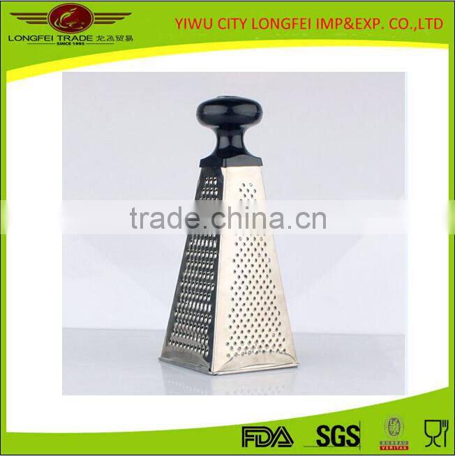 Factory price 9 inch hexahedral Stainless Steel Kitchen Clip/ kitchen utensil grater