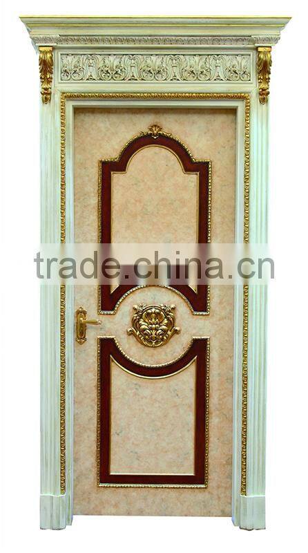 Luxury Imperial Vintage White Wood Entry Door in French Palace Style BF11-12221b