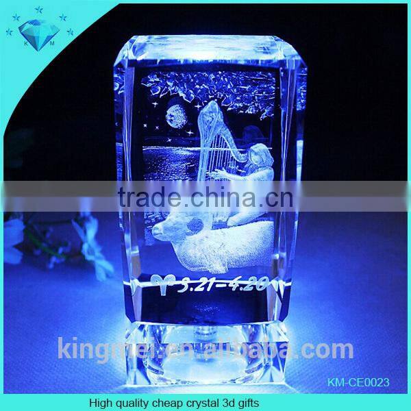 High quality cheap crystal 3d gifts