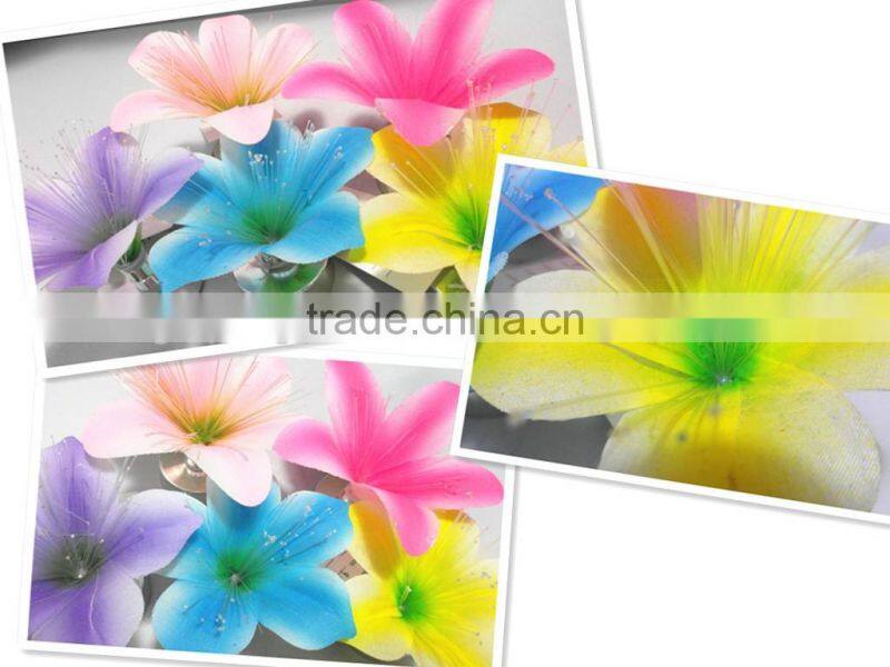wholesale new design artificial plastic flowers with LED light
