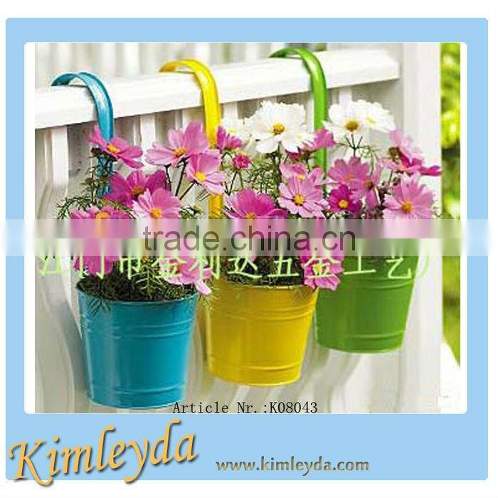 colorful balcony pots metal balcony flower pots metal balcony pots