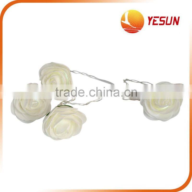 PE LED String Lights ,Flower String Lights,4PC LED Rose String Light