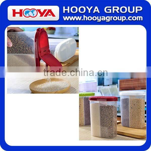 Plastic Storage Cereal Containers Transparent Sealed Tank Food Storage Cans Dumping of Dried Fruit Snacks Flour Cereal