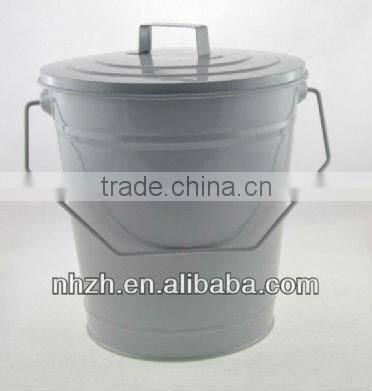 homeware with lid matte black metal waste bin