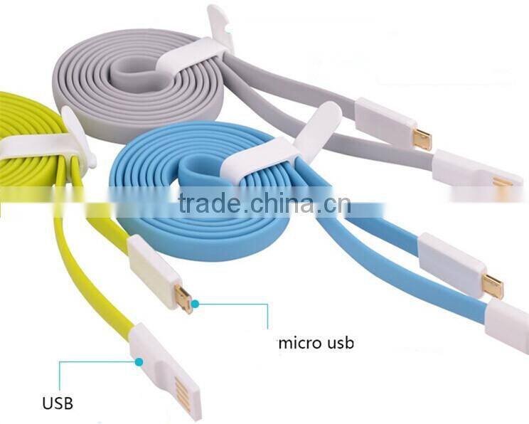 Micro USB Flat Charging Cable Charger line for mobile phone