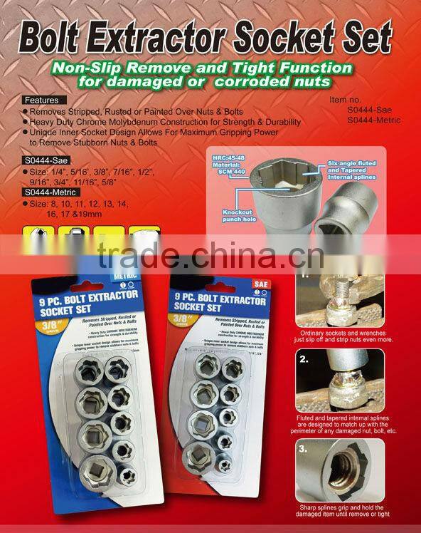 Bolt Extractor Socket Set