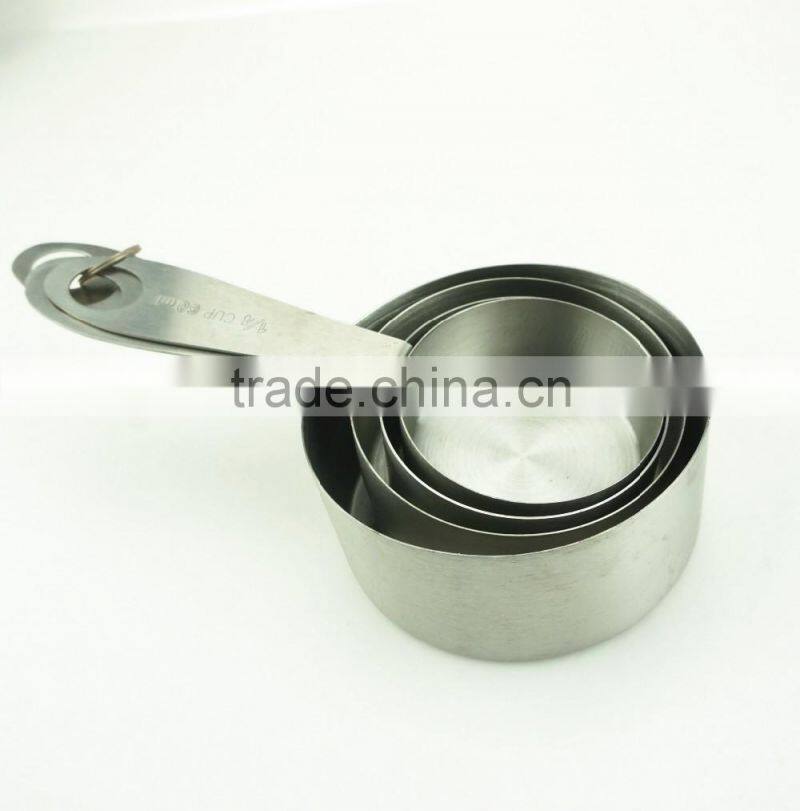 42136 4pcs Stainless Steel Nesting Measuring Cups and Spoons Set