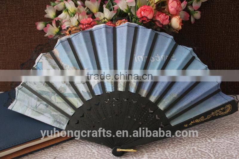 2014 Cheap spanish fabric folding fan