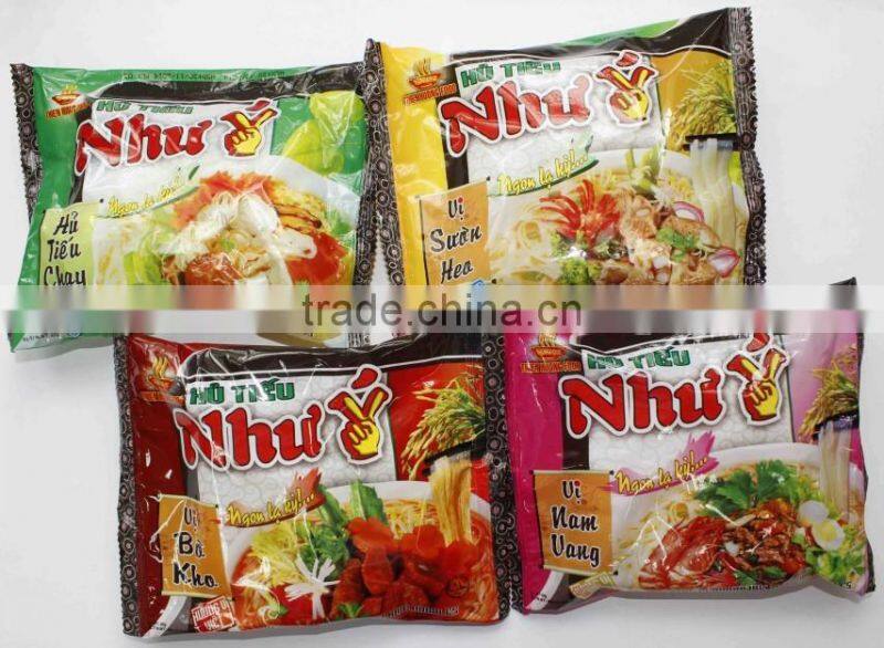 High Quality Pork Flavour Instant Rice Noodle 60g ( Hu Tieu) - Thien Huong Food JSC