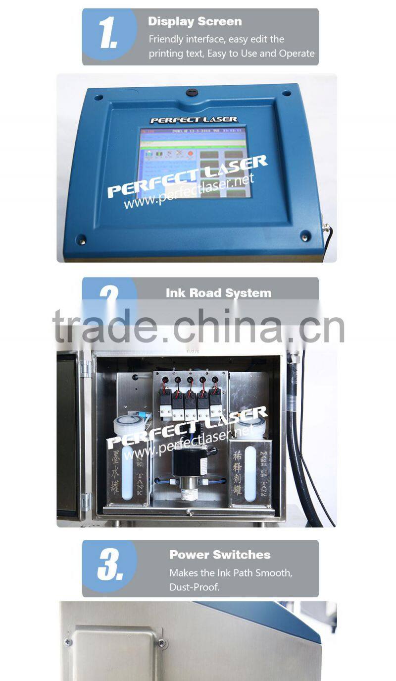 Perfect Laser- Carton continuous Industrial Inkjet Printer/ Case Coder/ Box expiry date printing machine