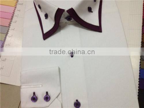 Mens white french cuff office shirts manufacturer gold supplier shirts