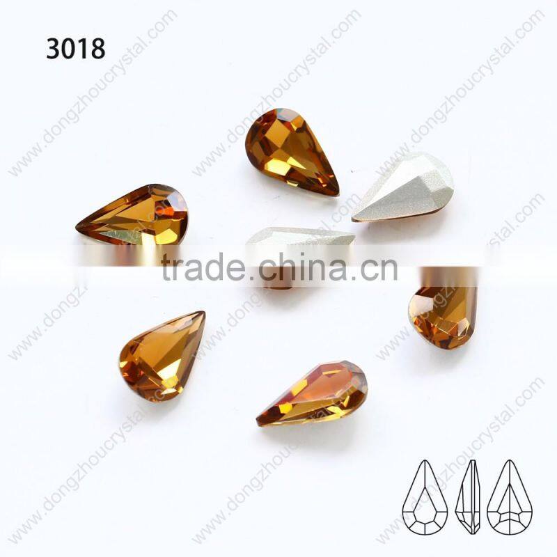 Crystal fancy stones for clothing dresses or jewelry making,water drop stones