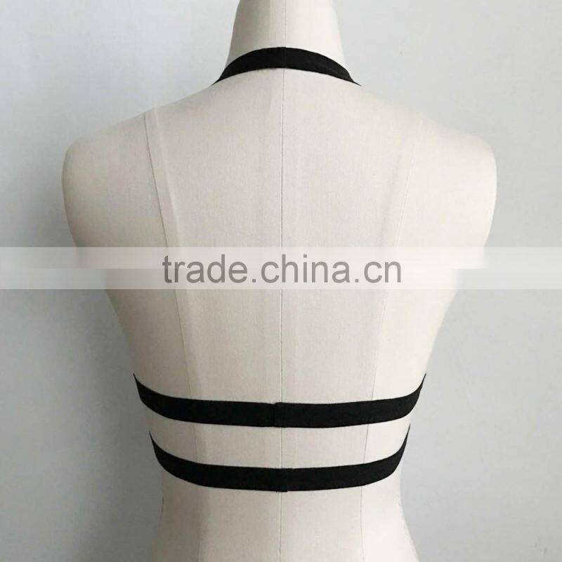 Wholesale Hot Selling Fashion Harness Bra Sexy Bandage Bra Strappy Bra