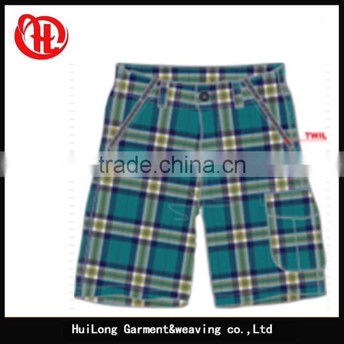 men's cheap short pants stocklots plaid printed shorts