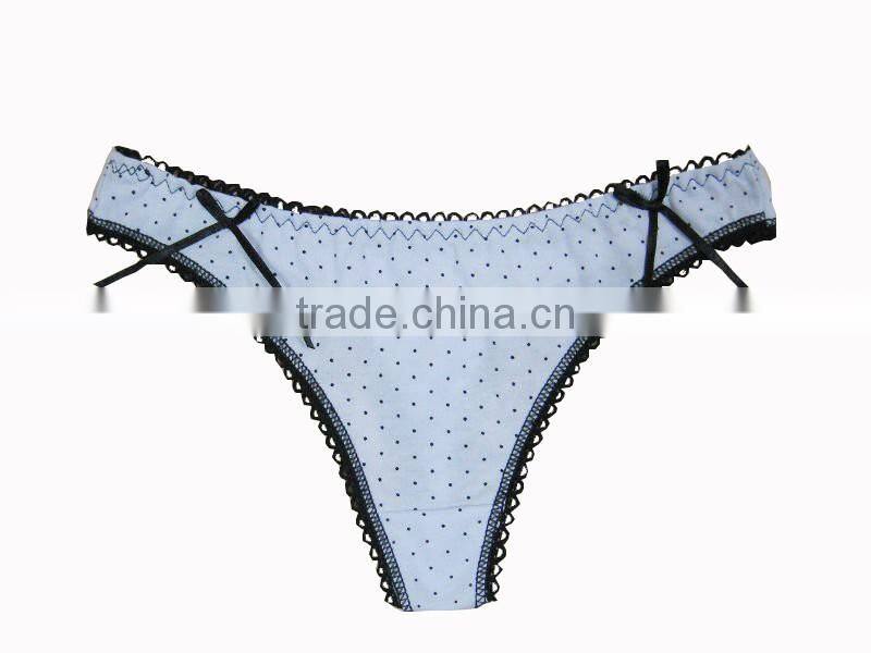 New sexy mini white cotton thongs