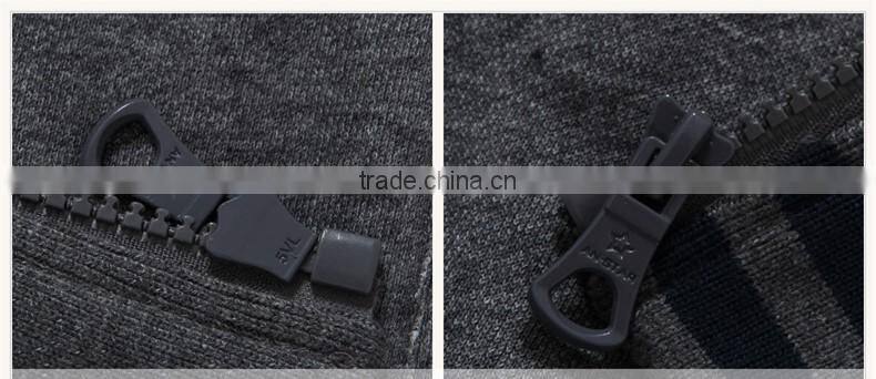 2016 spring collar fleece male knitting cardigan sports leisure jacket sportswear hoodie for men