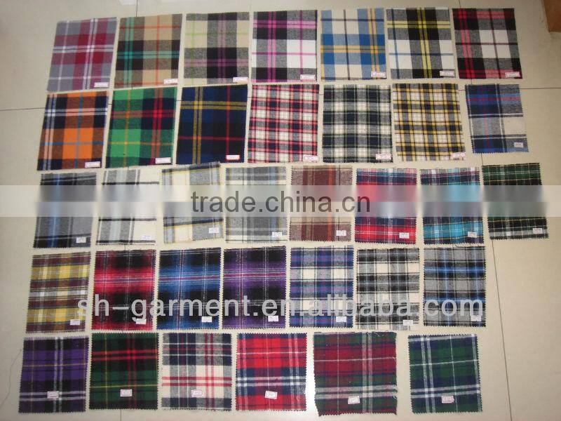 Men's red/black multi color check flannel shirt