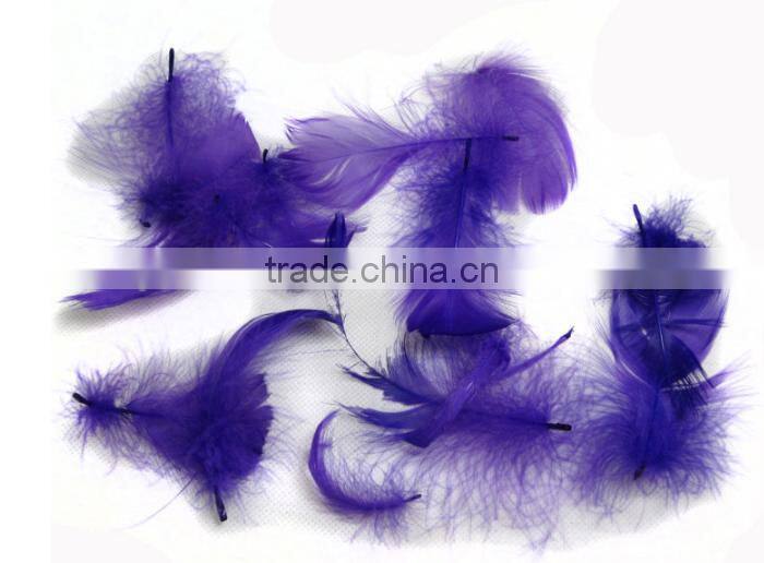 Wholesale multicolor decotation goose feather for party and wedding,5-8cm import from China