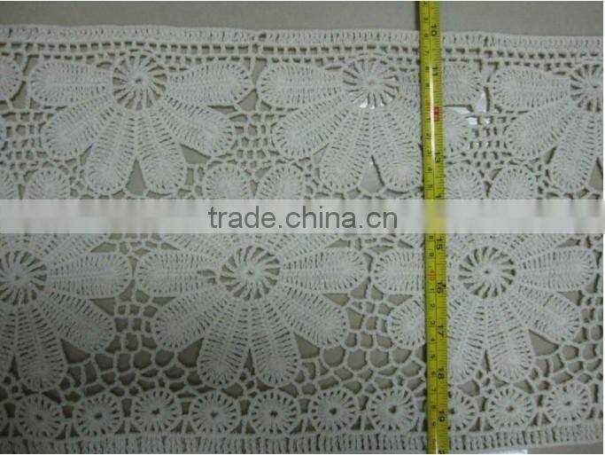 cotton crochet lace fabric flower pattern design