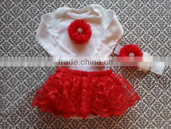 WHOLESALE SUMMER 100%COTTON SHORT SLEEVED BABY ROMPER,MESH TUTU SKIRT AND HEADBAND THREE-PIECE SET FOR BABY GIRLS