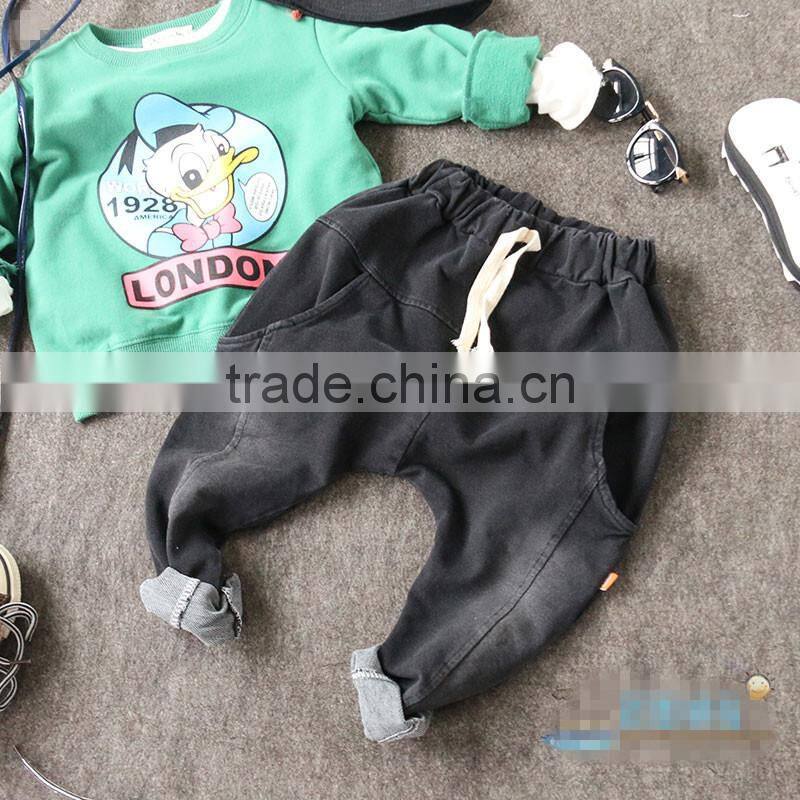 2-8 years Wholesale 2017 New Autumn Cotton Patchwork Pockets Boys Pants