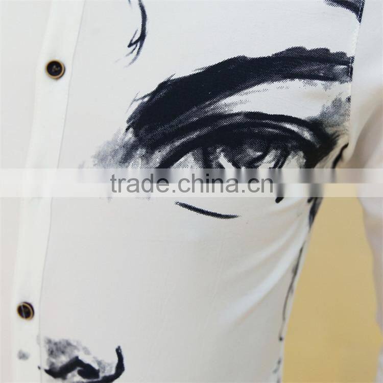 2015 custom men fancy contrast color casual dress winter wool shirt