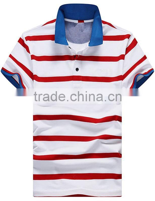 No design custom plain stripe polo shirt