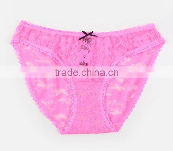 Custom Eco Friendly 90%Nylon 10%Spandex Lace Style Sexy Lady Underwear