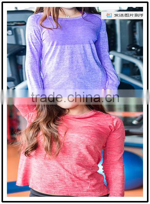 cheap long sleeve sport gym t shirt women