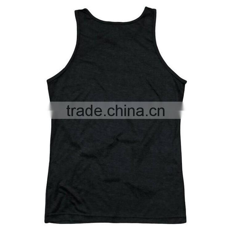 Wholesale 3d design mens fitness 100 polyester all over sublimation tank top