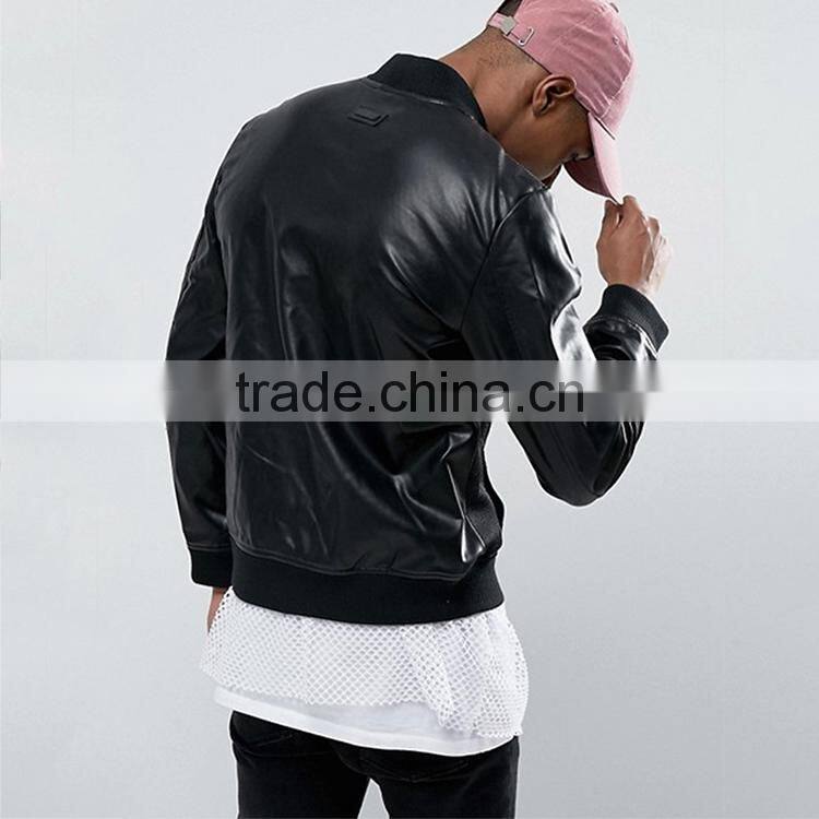 2017 trend Spring jacket young men stand up Korean handsome Slim new casual men PU jacket