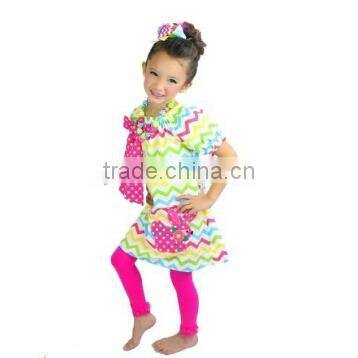 China Supplier baby girl remake Easter dress kids birthday party dresses infant girl chevron remake frock design
