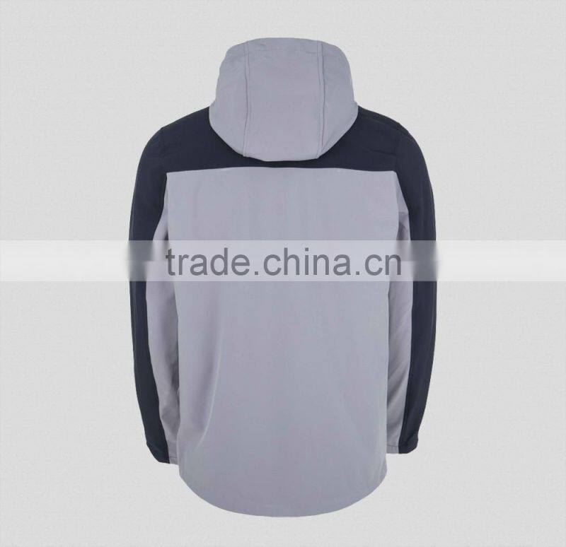 New arrived mans cycling jacket grey soft shell fleece lined jacket