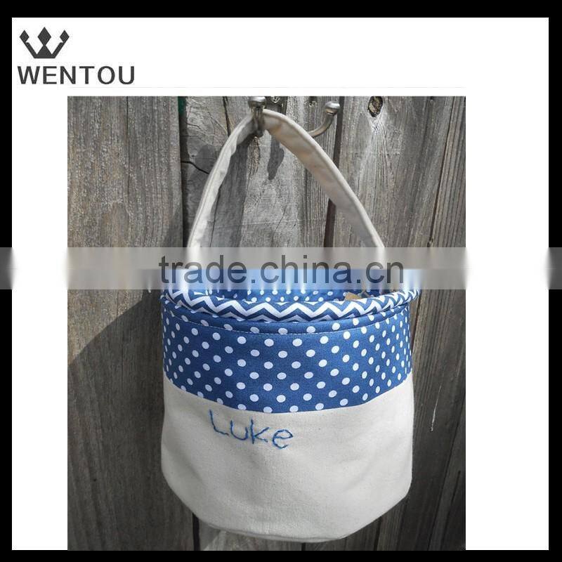 Wholesale Monogrammed Canvas Easter Bucket