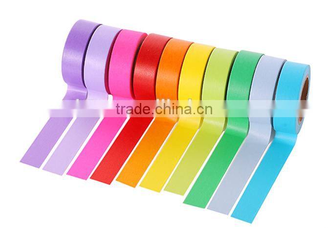 10 pure colors washi tape one set adhesive paper carton packing