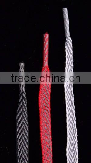 51 Inches White Shining Polyester 3M Reflective Shoelaces For Athletic&Fashion Sneakers - Customized Flat Safety Shoelaces