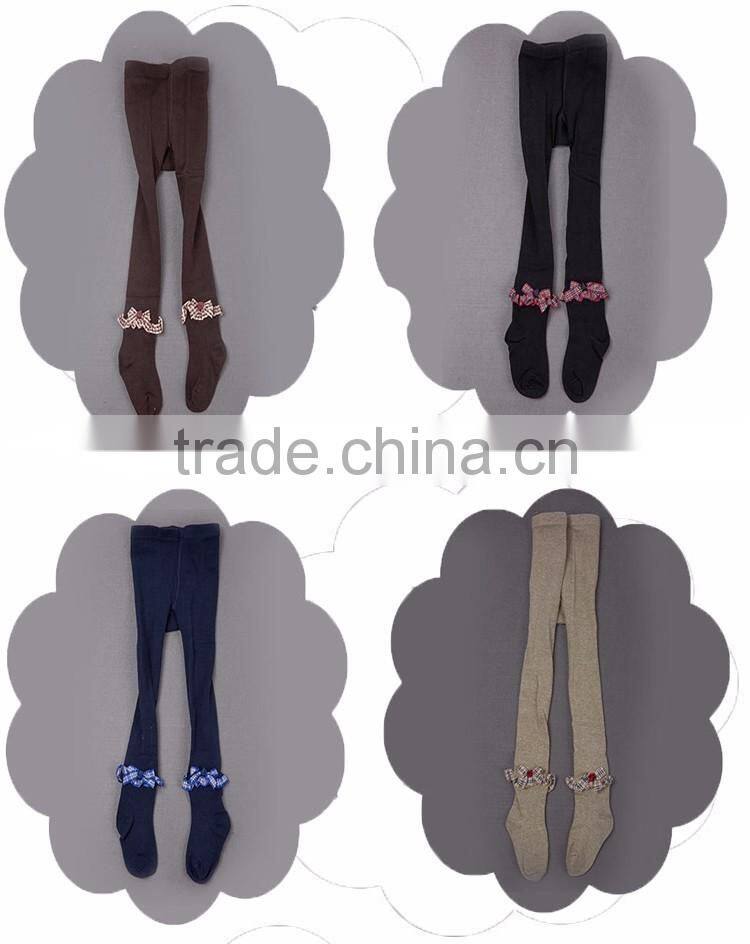 Plain high quality kids cotton pantyhose