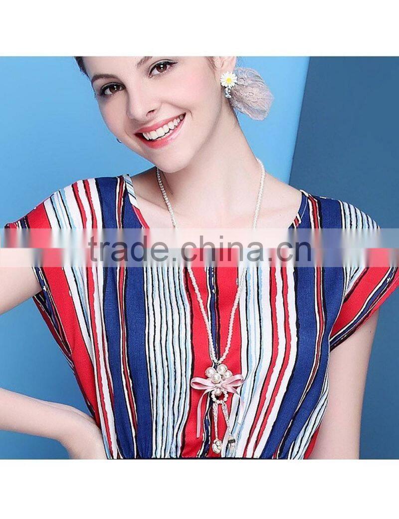 Womens good sale low MOQ high quality sleeveless elastic band waist strip long dress