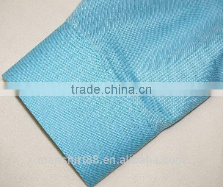 high quality contrast color half sleeve men dress shirt