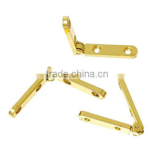 Gold Plated Copper Door Butt Hinges (rotated from 0 degrees to 100 degrees) 31mmx6mm