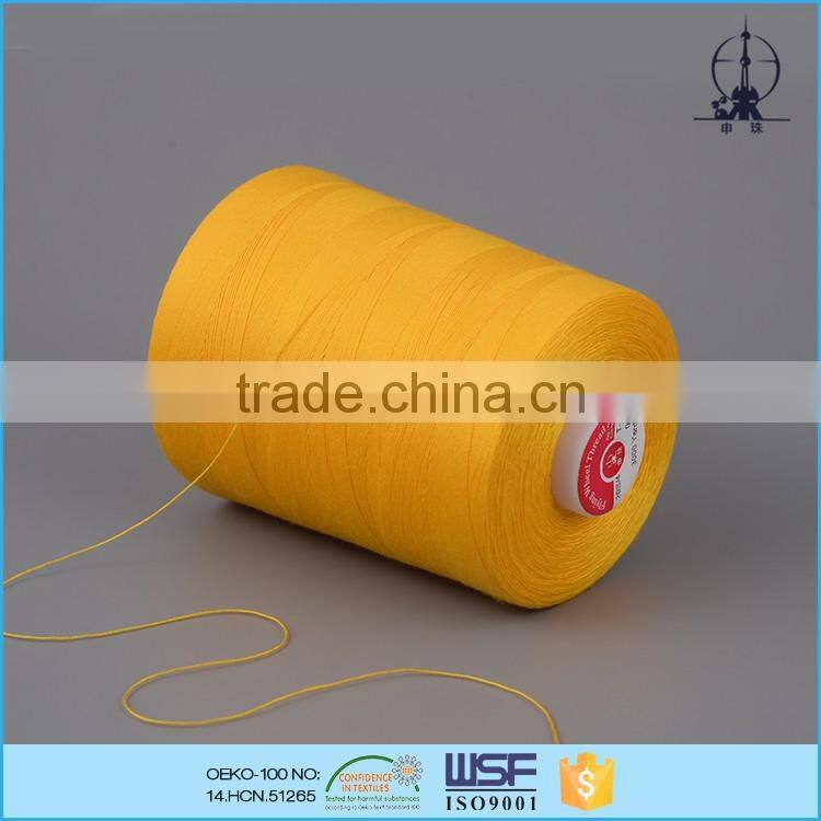 Wholesale 60s/2 100% polyester dyed embroidery thread for leather shoes