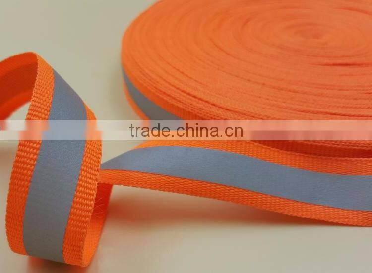 Colorful printable elastic reflective webbing strap for safety belt