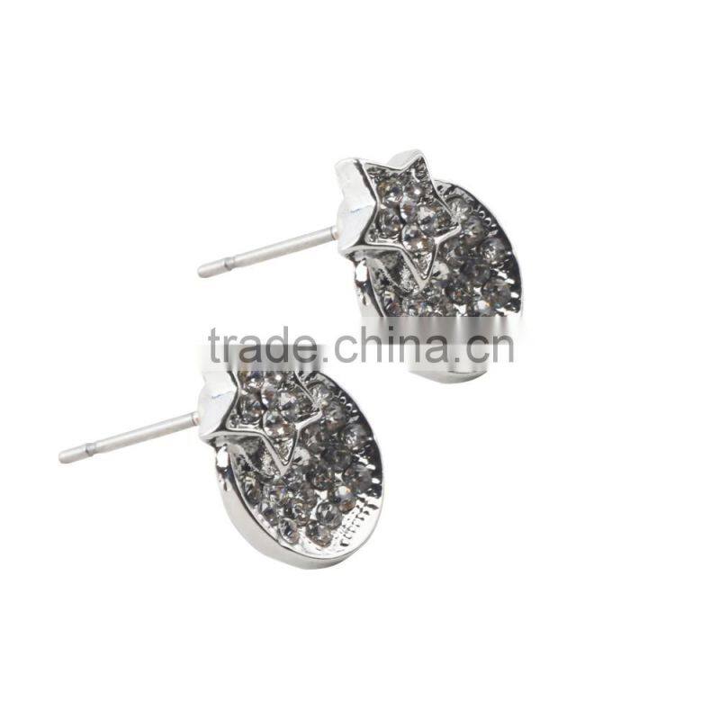 Customized Unisex Cute Double Designs Cheap For Stud Hiphop Earrings Wholesale