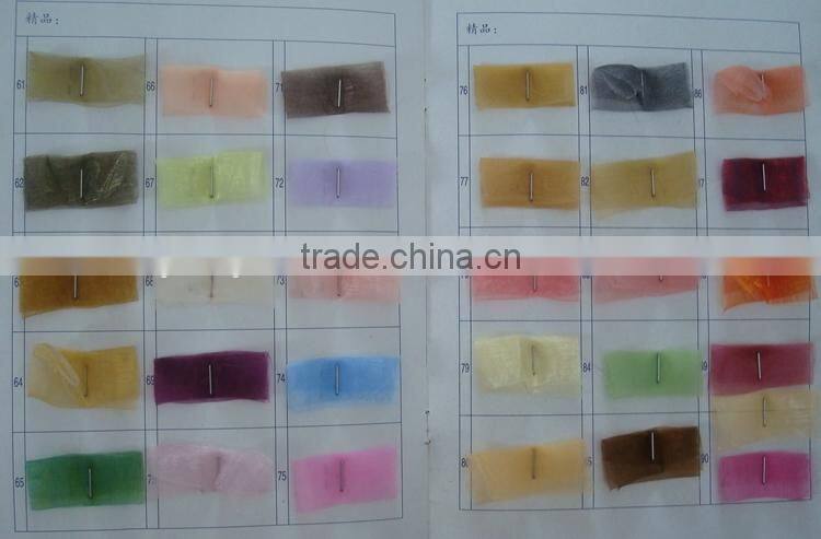 Cheap peach wedding organza sash for chairs