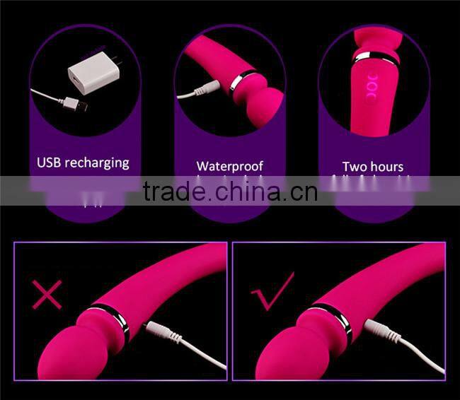 Smart Deep-Waterproof G Spot Dildo Vibrator With Dual Motor Magic Wand Massage Sex Product for Couples