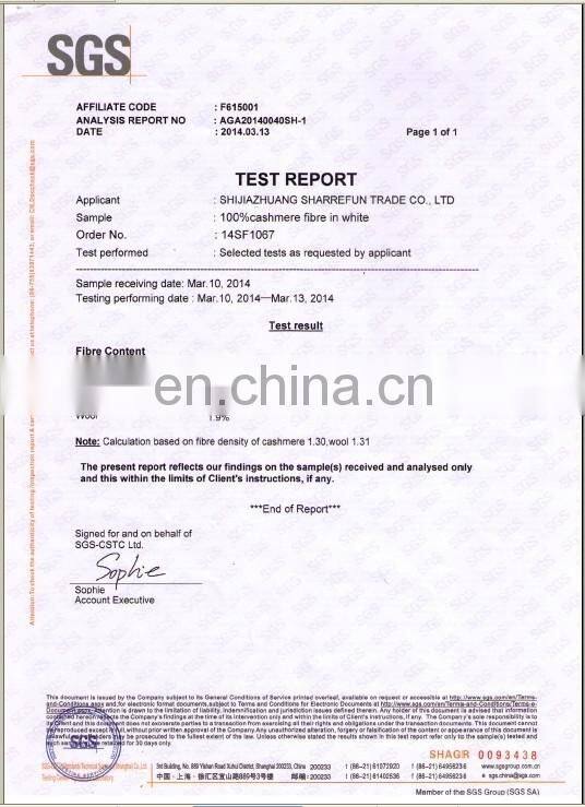 dehaired and combed mongolia cashmere tops white/light grey/brown color