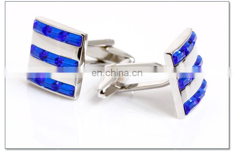 New Crystal 4 color Plated Cufflink