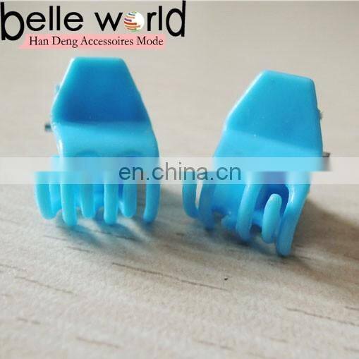 Fashion Blue Color Small Mini Hair Claw Clips For Girls Big Brand Mid-size shining powder Cellulose Aryclic Clamp Clip Jewelry