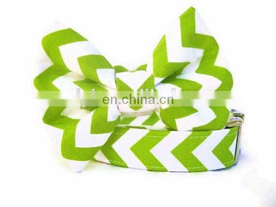 New arrivel colorful chevron dog leash with collar