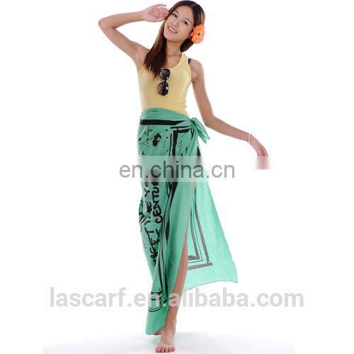 customized printed cotton beach sarong